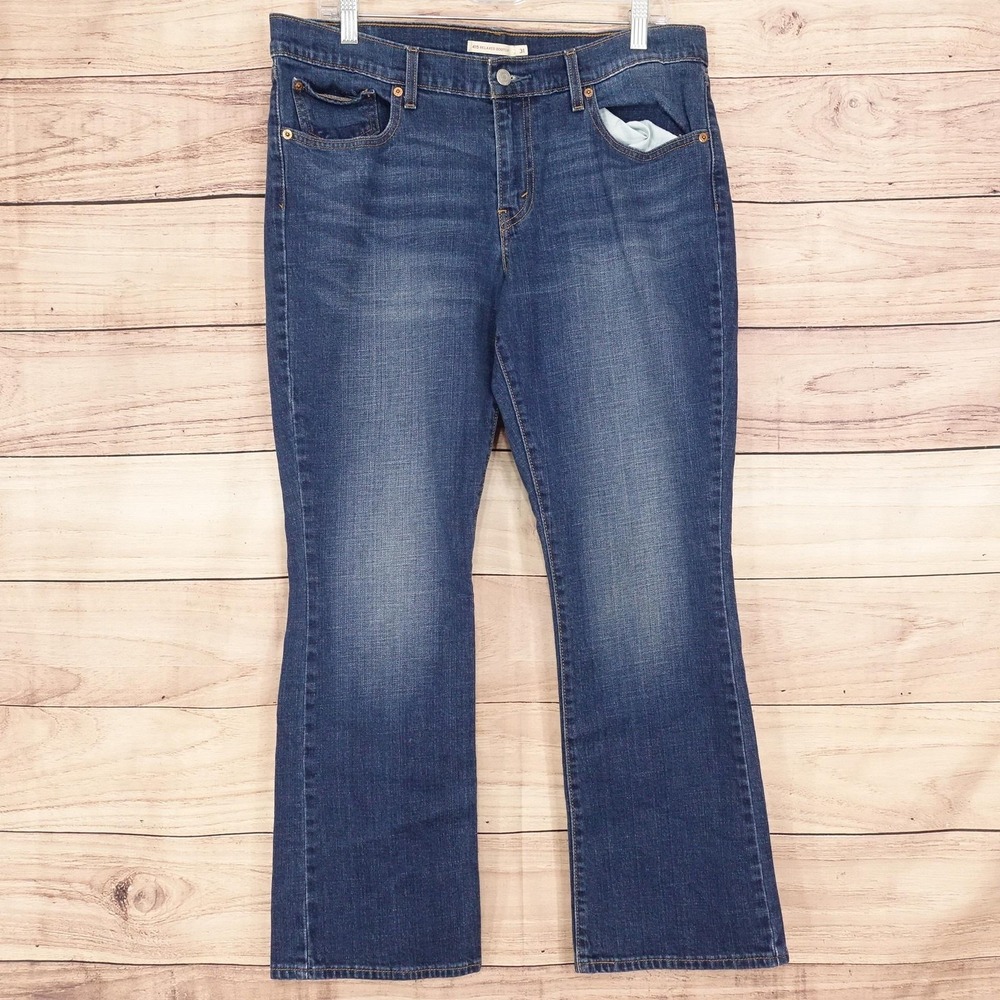 Levi's 415 Relaxed Bootcut Jeans Womens 31 Blue Med Wash Stretch 35x28.5 Denim